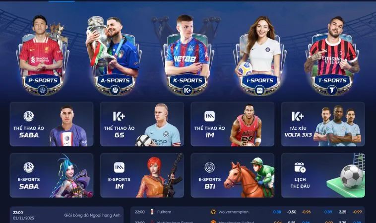 Tìm hiểu giao diện sảnh thể thao Cat368 trước khi đặt cược