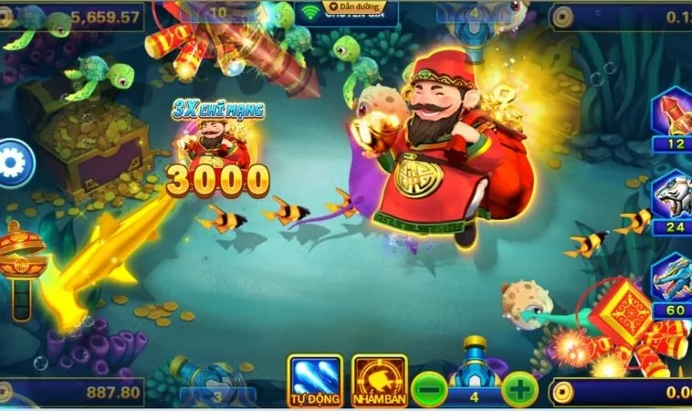 Hướng Dẫn Cách Chơi Bắn Cá Thần Tài Tại Cat368 Thắng Đậm Đà 2 Các loại vũ khí trong game Bắn Cá Thần Tài Tại Cat368
