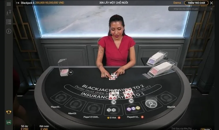 Bùng Nổ Trí Tuệ Kiếm Tiền Tỷ Cùng Trò Chơi Blackjack Tại Cat368 2 Bàn chơi Blackjack Tại Cat368
