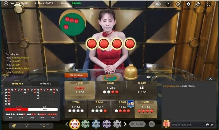 Thử Thách Vận May Làm Giàu Nhanh Cùng Trò Chơi Xóc Đĩa Tại Cat368 2 Bàn chơi Xóc Đĩa Tại Cat368