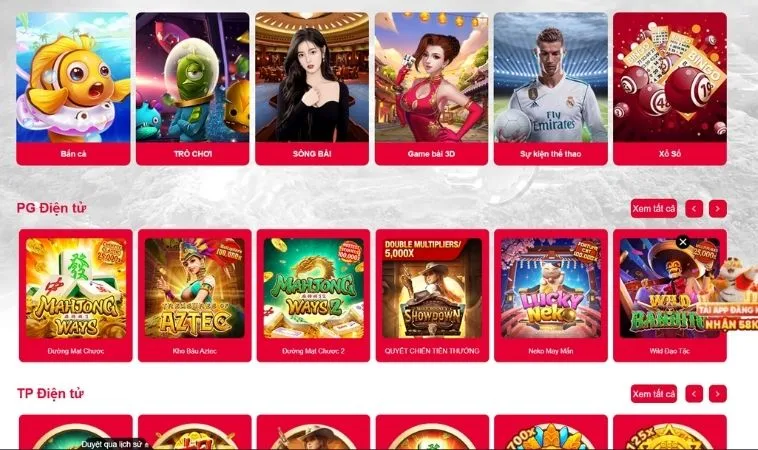 Đa dạng các thể loại game để trải nghiệm tại nhà cái Cat368