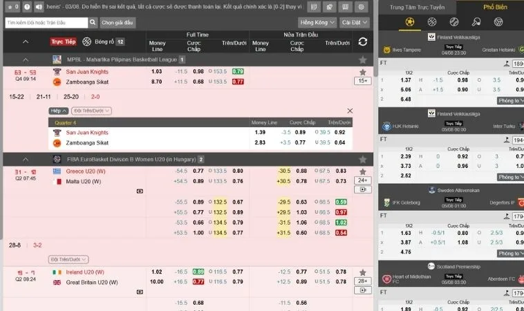 Cá Cược Quần Vợt Cat368 Chiến Lược Thống Trị Sân Đấu 2 Giao diện cá cược quần vợt Cat368 chuyên nghiệp